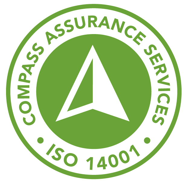 ISO 14001 certified by Compass Assurance Services